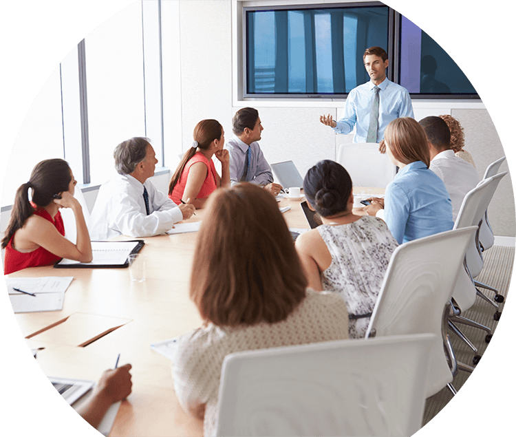 Seats in conference room