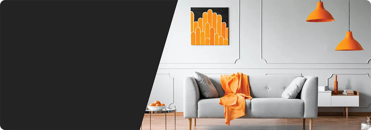 Living room orange
