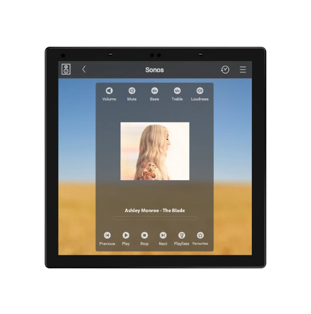 Blade music control screen