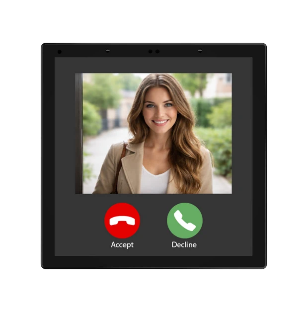 Blade door intercom screen