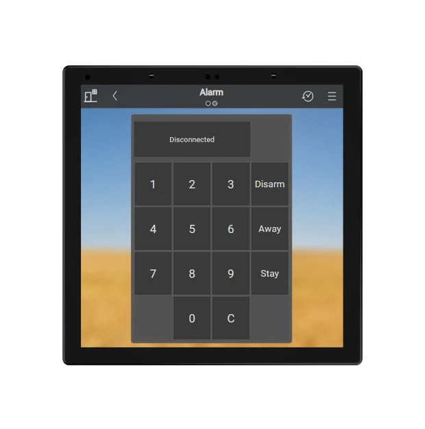 Blade alarm keypad interface